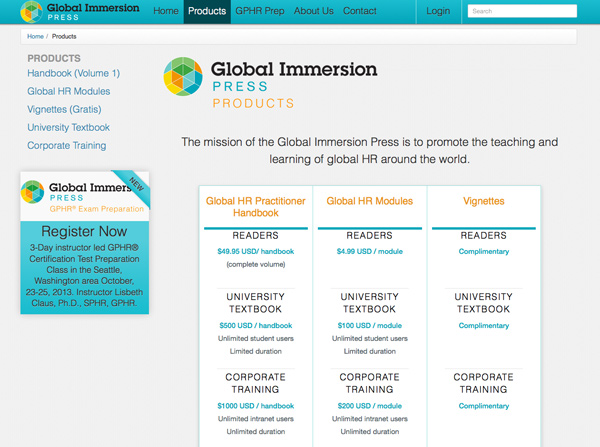 Global Immersion Press Site by Helix8